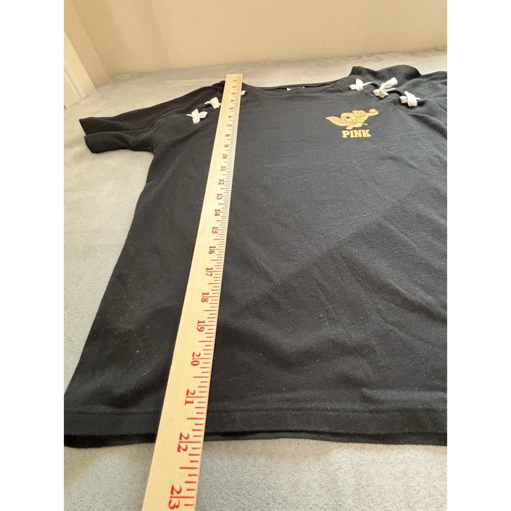 Victoria's Secret Pink 5th And Ocean Minnesota Gophers Tee Sz XS Lace Up College - Picture 5 of 10